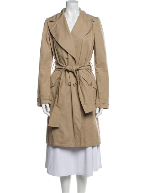 givenchy trench pelle bianco|Givenchy Wool Trench Coat .